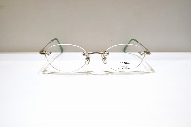 FENDI 眼鏡フレーム リムレス マットシルバー 日本製 返品保証 | www 